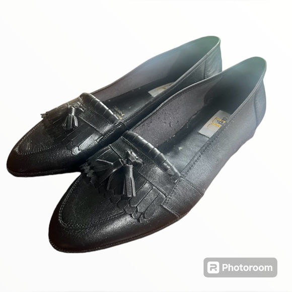 Sigi LC Tassel Fringe Oval Pointed Women’s Loafers Sz10M Slip Ons Flats Vintage - Picture 16 of 16
